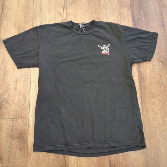 VTG Silenced Weapons Pirate Gun Adult XL Shirt Skulls Biker Choppers Warfare Y2K - Picture 3 of 8